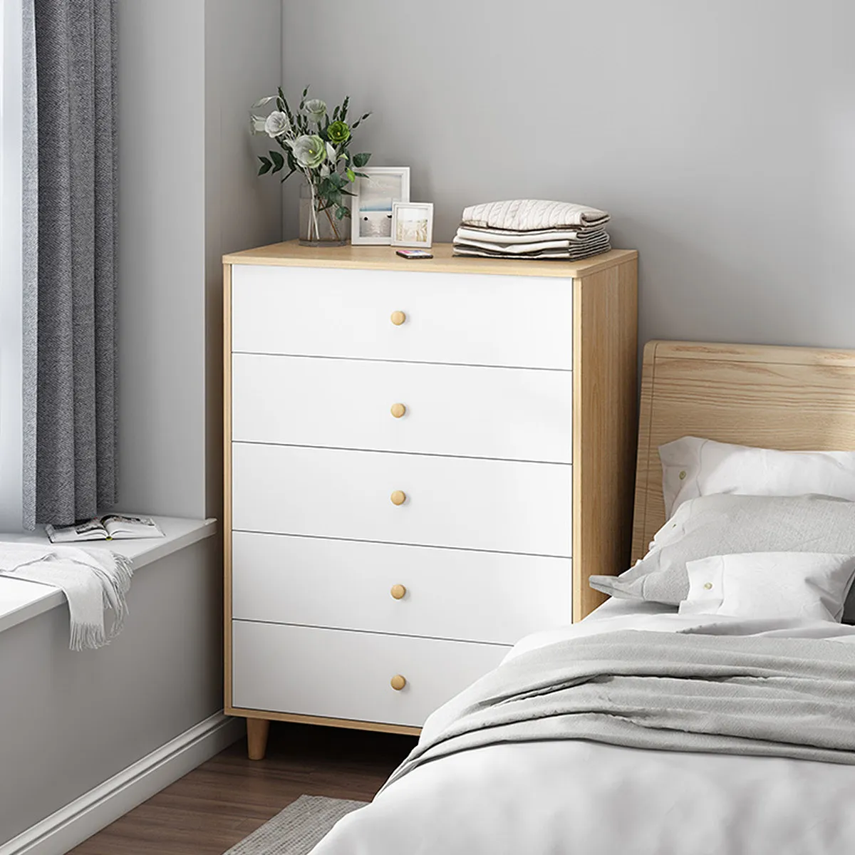 

15 шт. круглых деревянных ручек для шкафов из бука, элегантные ручки для ящиков, мебельные ручки для гардеробов и шкафов