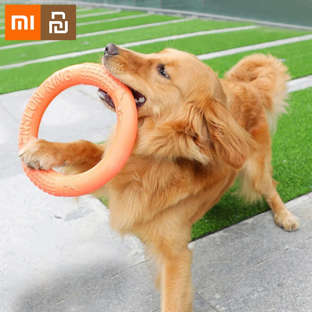 

Xiaomi Youpin игрушки для собак плавающая вода домашнее животное летающий диск тренировочное кольцо игрушка съемник устойчивый агрессивный жевательный маленькие средние собаки