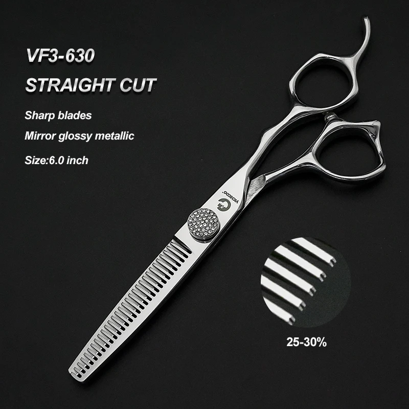 Barber Scissors Hair Cutting Scissors Thinning Scissors Swivel Thumb Shiny Screw