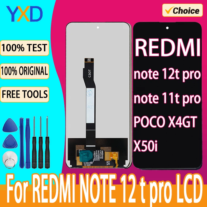 LCD Display For XIAOMI REDMI NOTE 11T Pro LCD Display Touch Screen Digitizer Assembly For K50i 12T pro LCD Screen Replacement