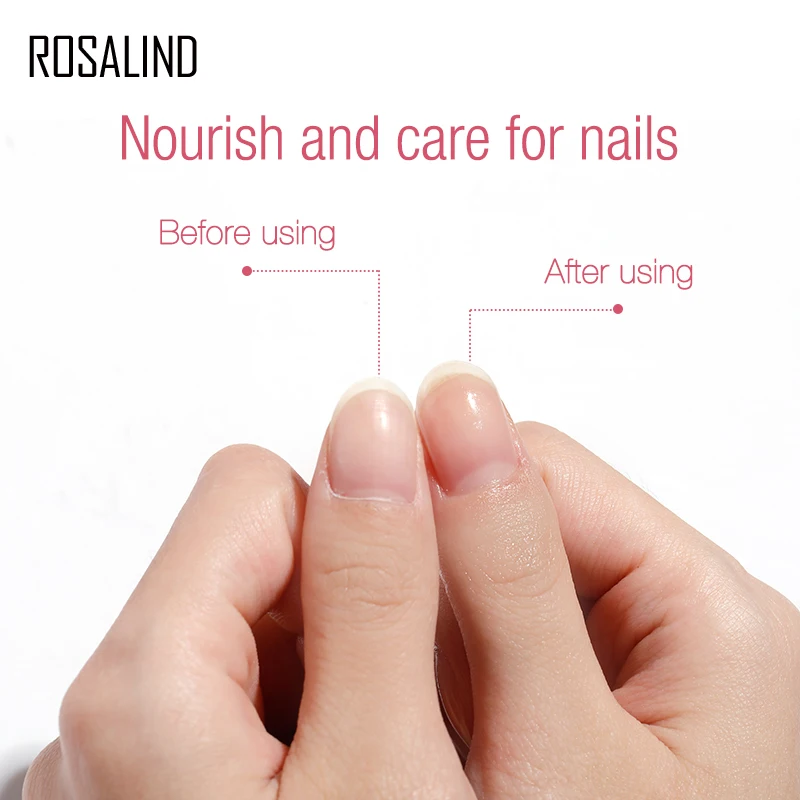 ROSALIND Nail Cuticle Oil Nourishment Oil Cuticle Nutrition Moisturizing 7ml Rose Flavor Manicure Nail Treatment Care Tool