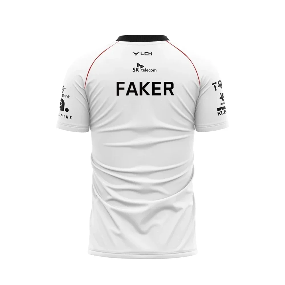2025 Neues T1 Esports-Team-Uniform-T-Shirt League of Legends World Finals Jersey-T-Shirt Lol Games Faker Fan Support Herrenbekleidung