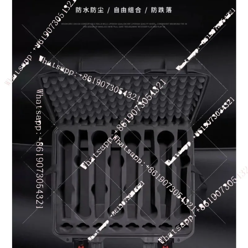 yuir Combination Storage Box 8 Microphone 8 Fanny Pack Microphone Fanny Pack Headwear Earphone Monitor Performance Plastic