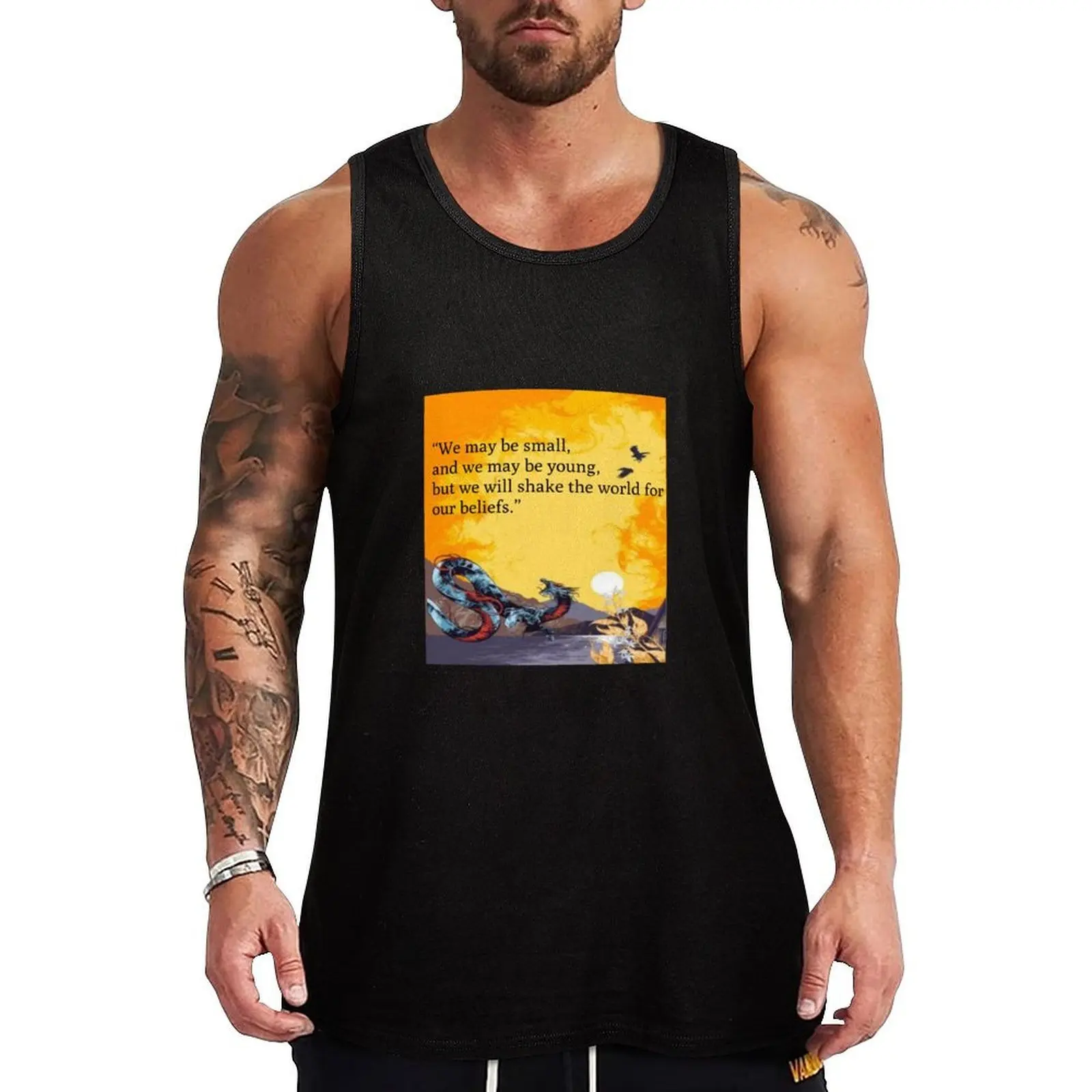 The priory of the orange tree Tank Top Geometric Print Tank Top Modern Graphic Sleeveless