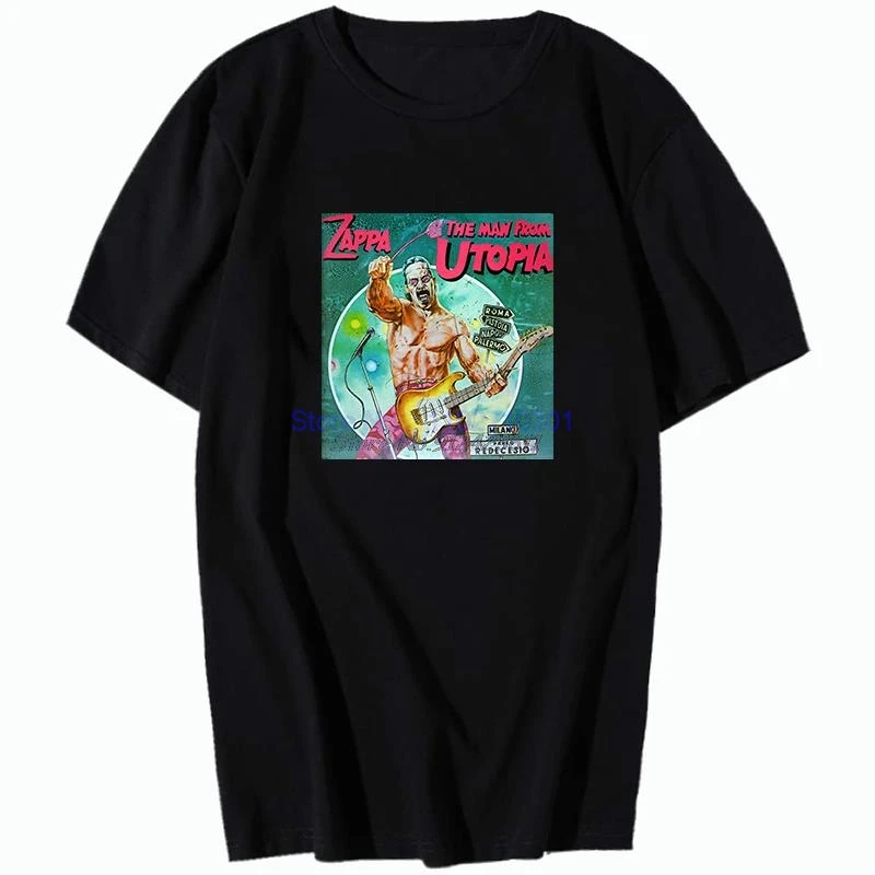 

Фрэнк Заппа The Man From Utopia Rock Fashion Harajuku Графические футболки Хлопковые футболки с короткими рукавами Летняя мужская футболка с принтом