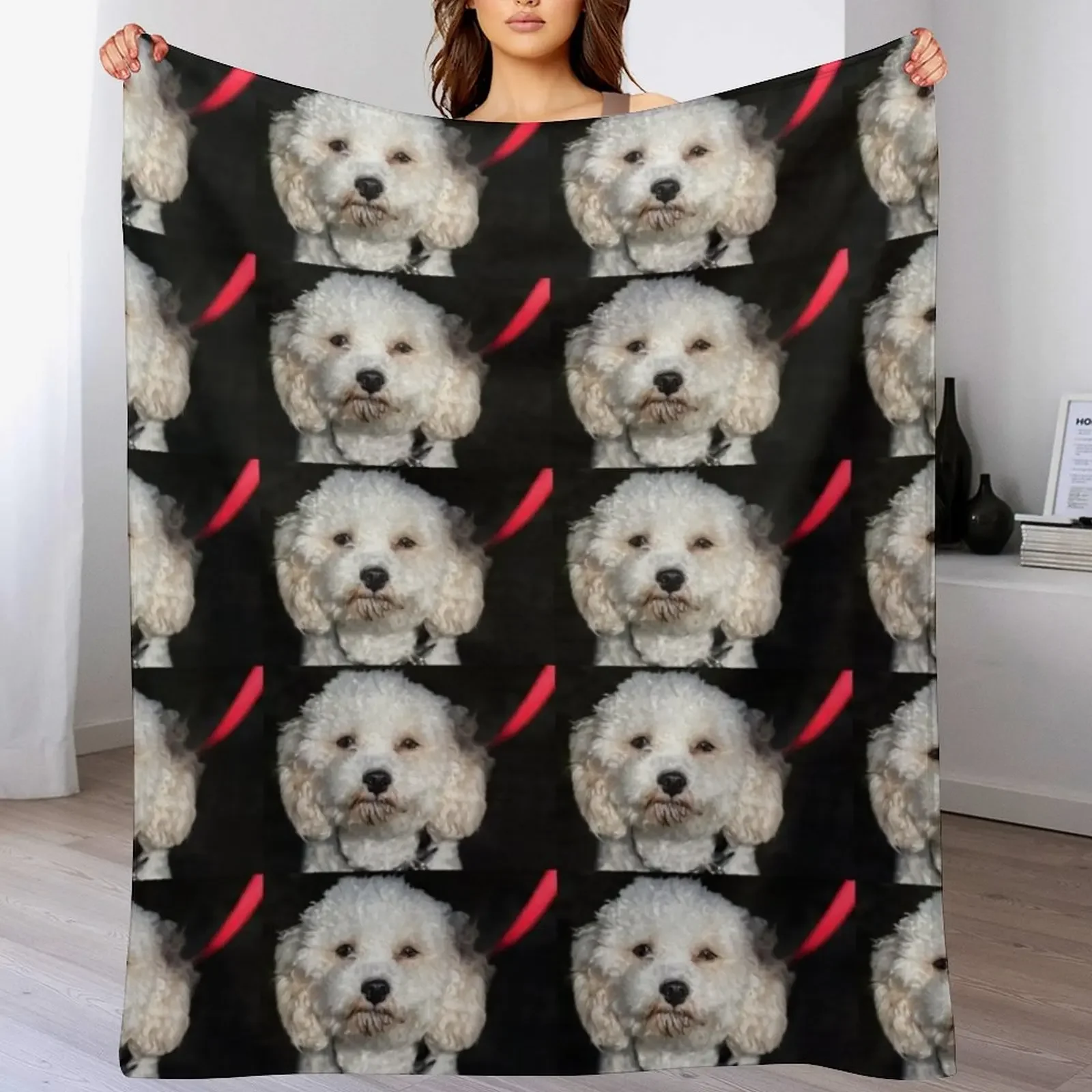 

Cavachon. Throw Blanket Custom Soft Big for babies Decoratives Blankets
