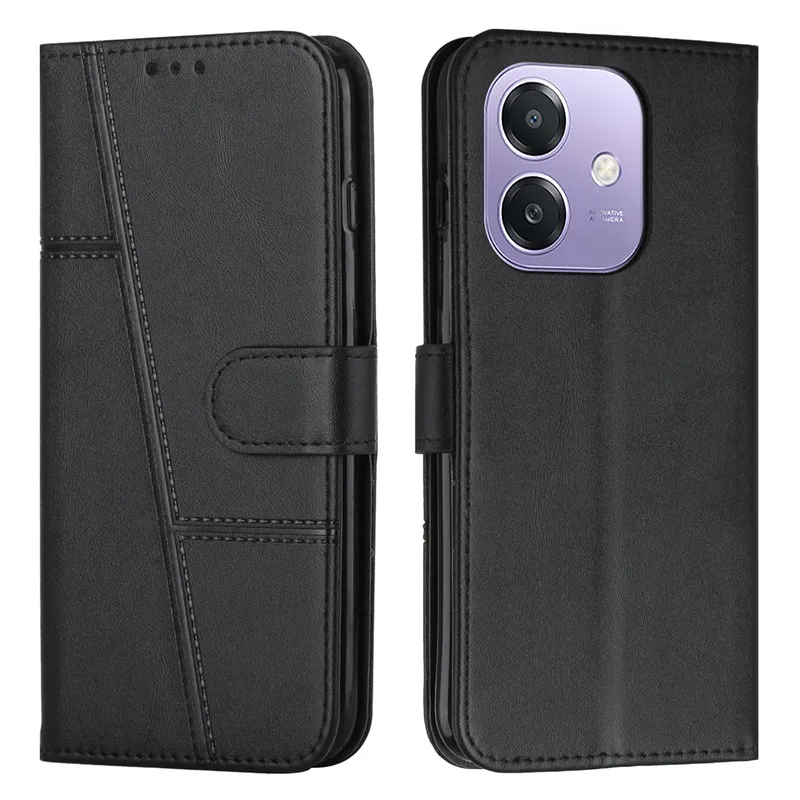 Leather Protect Phone Case For OPPO A40 A60 4G A3 A80 Reno12 FS Reno11 F Reno 12F 5G Magnetic Cases Flip Wallet Cover Book Coque