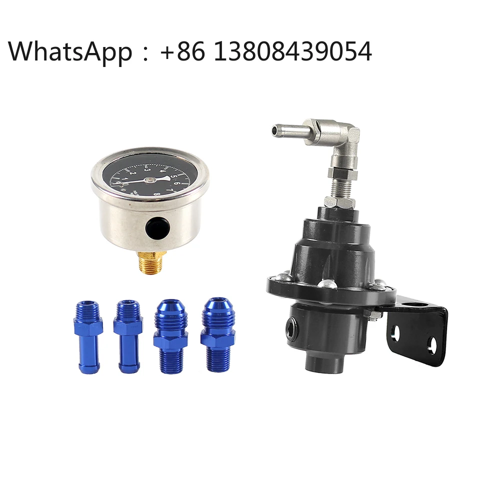 

Adjustable Aluminum Fuel Pressure Regulator with Gauge Kit Vehicle Fuel Supercharger Regulating Valve for Pump & Parts Refitting
