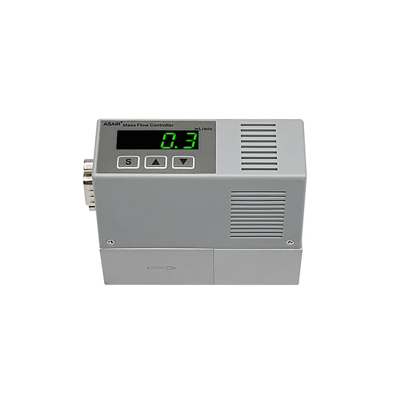 ASAIR AMC2100 شاشة ديجيتال MFC وحدة تحكم في تدفق كتلة الغاز الأكسجين الهواء مقياس تدفق غاز النيتروجين