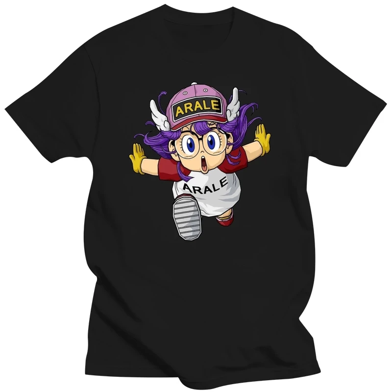 Limited Arale Norimaki Japanese Anime Manga White T-Shirt Size S-5XLknitted comfortable fabric