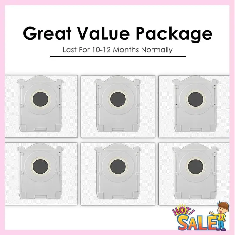 أكياس الغبار البديلة A88X لـ ECOVACS DEEBOT X8 PRO OMNI/ T50 MAX PRO Omni/ T50 PRO Omni جهاز آلي لتنظيف الأتربة