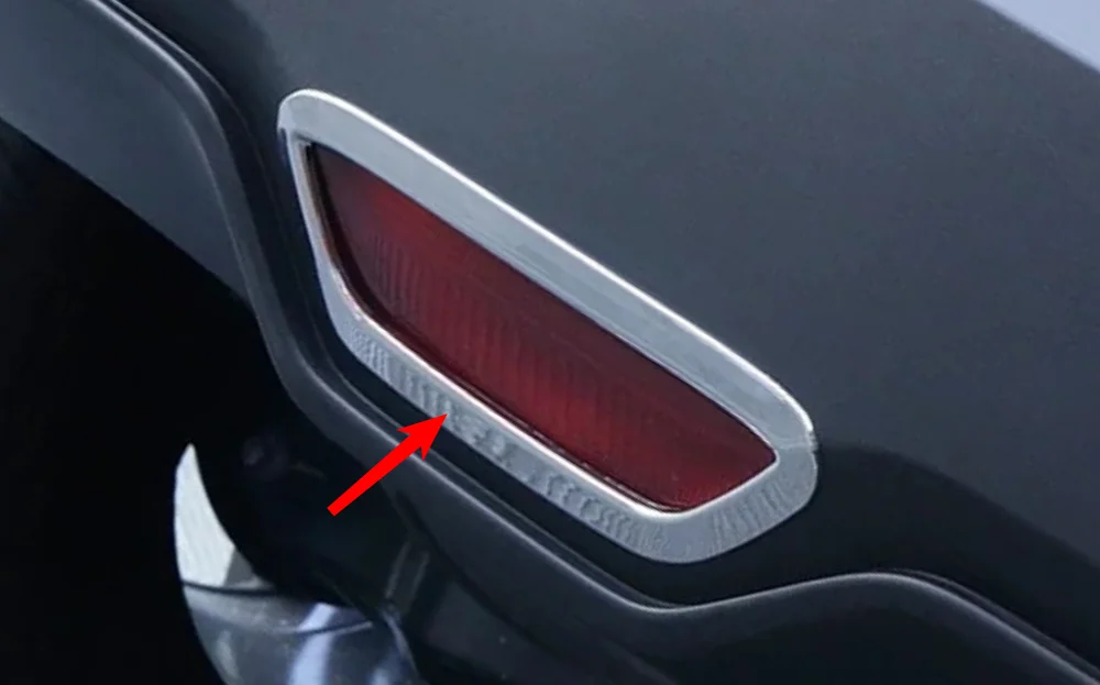 

Rear Trunk Brake Light Lamp Cover Trim For Toyota CHR C-HR 2016 2017 2018 2019 Chrome Car Back Stop Lights Frame Accessories