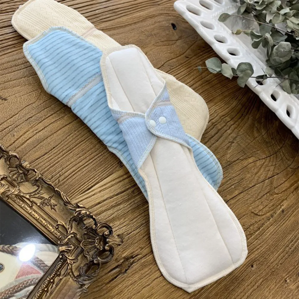 

1Pcs Cotton Menstrual Pad Soft Breathable Washable Reusable Sanitary Napkin Night Use Leakproof Sanitary Pad Foldable Portable