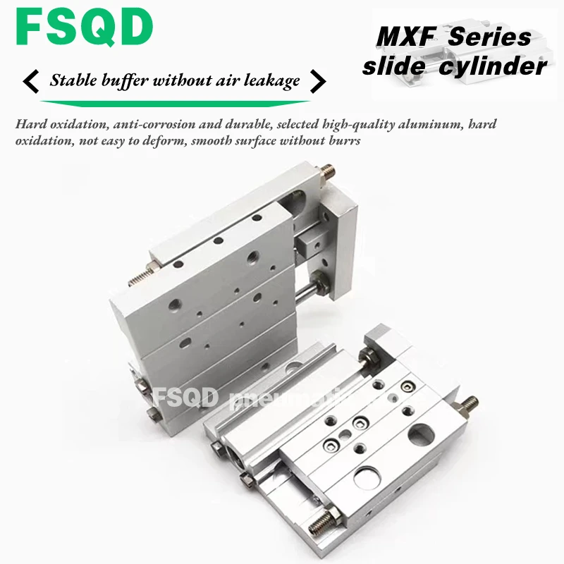 

MXF8, MXF12, MXF16, MXF20-10,20,30,40,50,75,100 Пневматический элемент FSQD Низкопрофильный направляющий стол серии MXF