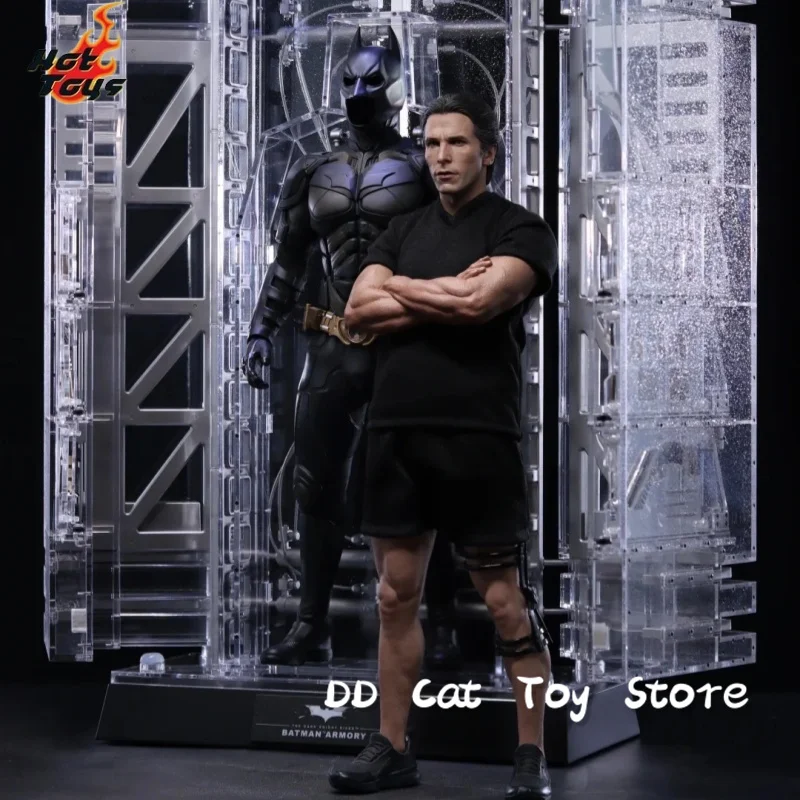 Hottoys Batman Ht Mms702 1/6 Armory With Bruce Wane Action Figure Transparent Display Platform Decor 12