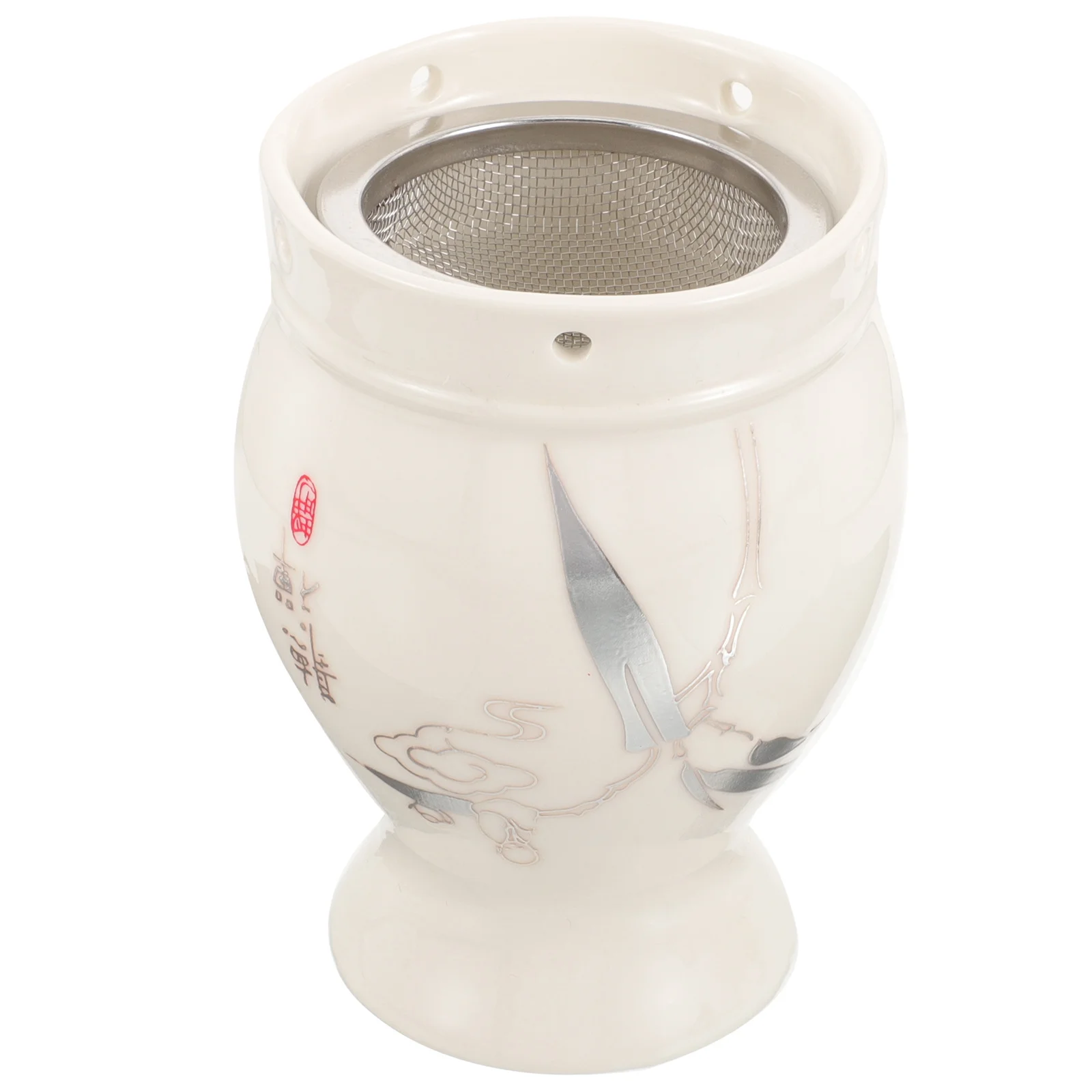 

Ceramic Moxibustion Cup Household Use Heat Insulation Design for Body Care Portable Massage Pot for Men and Women Elderly