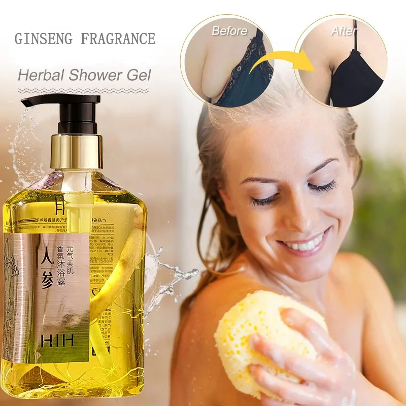 Rich Foam Ginseng Shower Gel Long Lasting Fragrance Bath Works Smooth Moisturize Dry Skin Whitening Body Wash