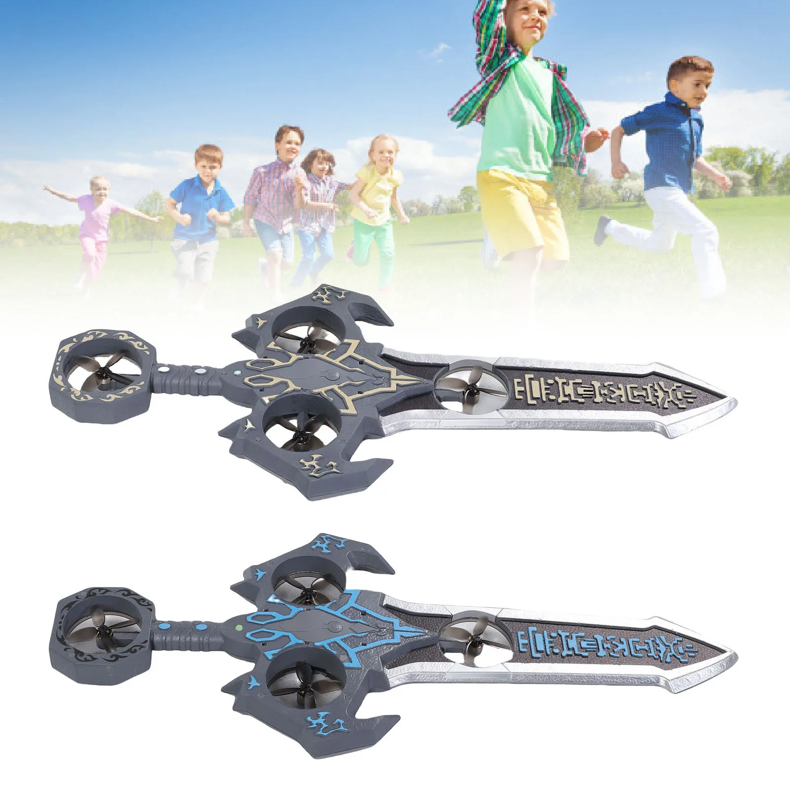 

Flying Sword Airplane Gesture Control Remote Control Stunt Flying Sword Drone with LED Lights for Flying Sword Airplane