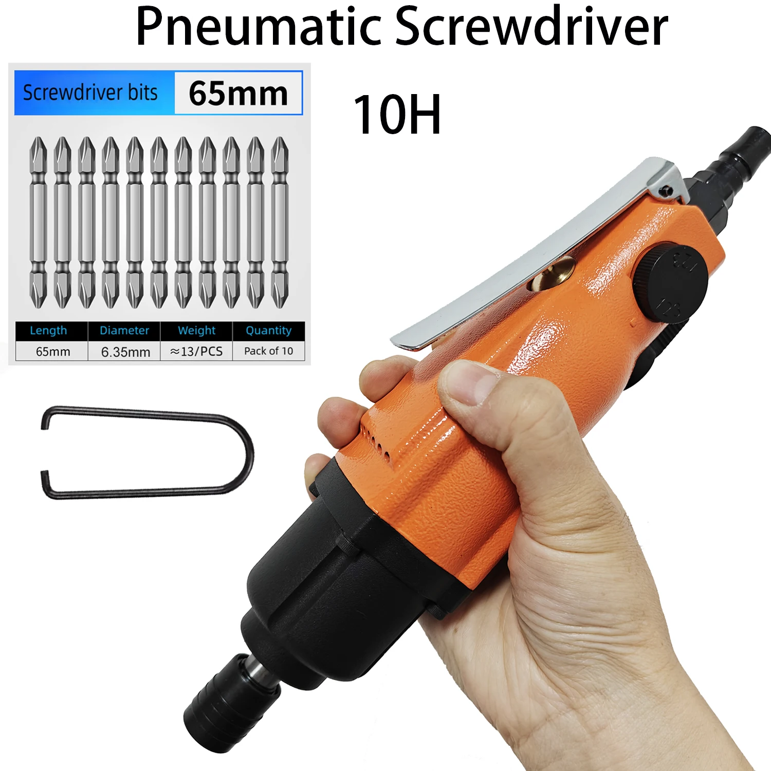 2026 1/4 Inch Pneumatic Screwdriver Straight Handle Air Screw Driver 9000RPM Air Tools for Furniture Install/Appliance Repair