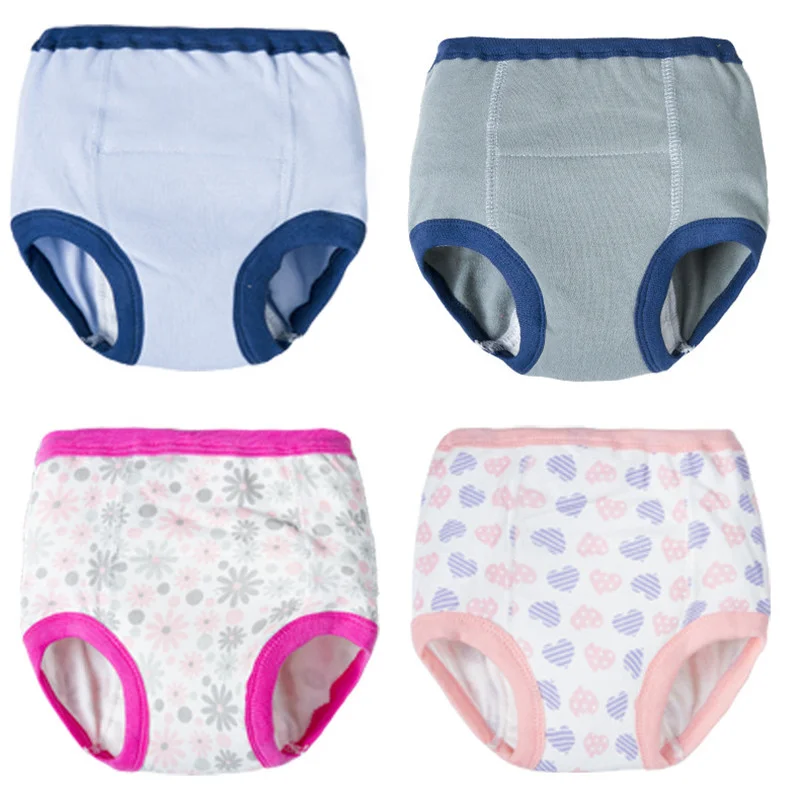 Calça de treino de algodão ecológico reutilizável, calção infantil, fraldas de pano, roupa interior infantil, calcinha infantil, infantil, novo