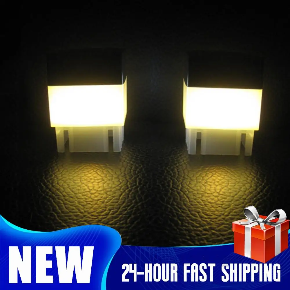 1-5PCS Solar Power Light Solar LED Light Outdoor Garden Decoration Outdoor Square Pillar Headlight LED Fence Deck Post Lamp