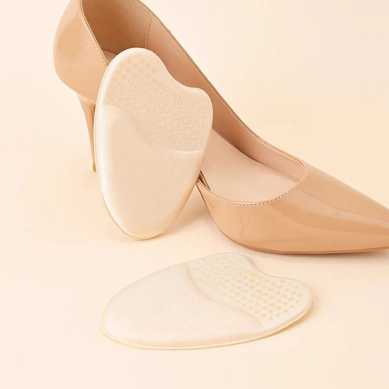 Forefoot Insert Cushion Pads Women Soft Orthopedic Insoles High Heels Insoles Anti-slip Foot Pain Relief Pads Gel Shoe Insert