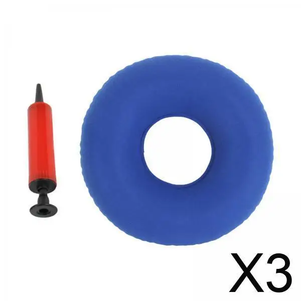 

Inflatable Donut Cushion Soft Removable Hip Support Seat Pad for Pressure Relief Elderly and Home Comfort