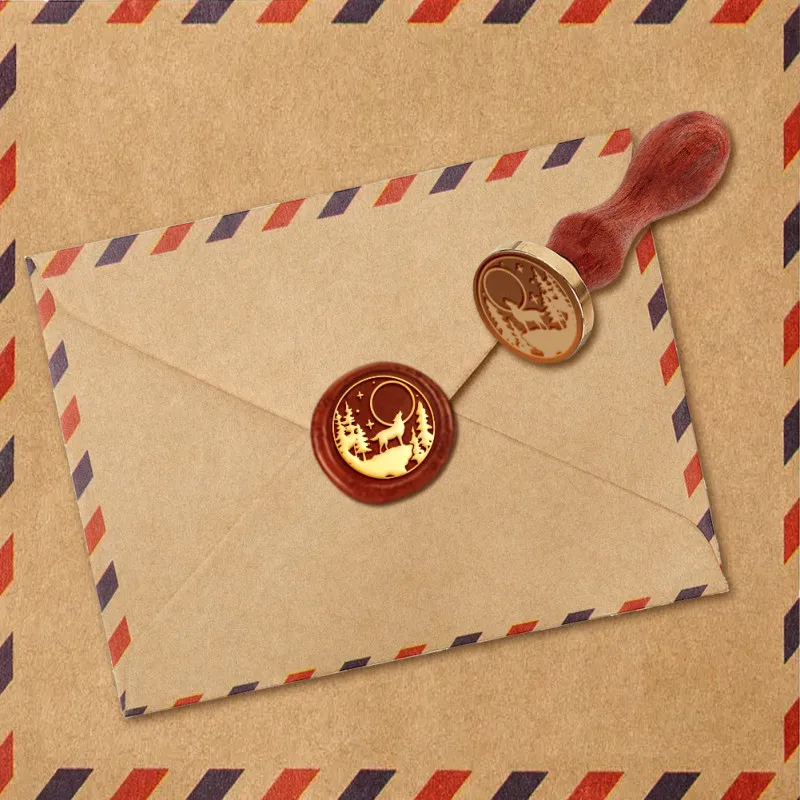 Wolf Cliff Moon Wax Sealing Stamp 1\