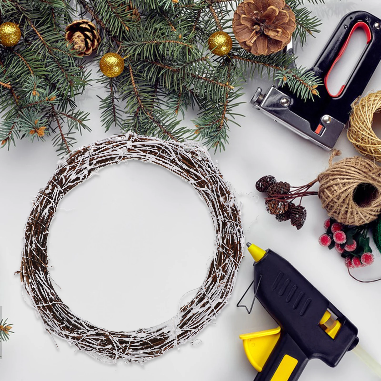 

4 Pcs Rattan Garland Wreath for Craft Diy Accessories Crafts Natural Ring Rings
