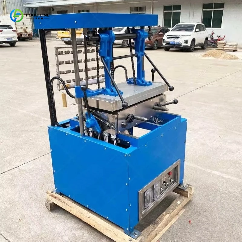 2026 New Rolling Manual Full Cup Semi Maker Waffer Ice Cream Biscuit Mini Sugar Make Automatic Icecream Cone Machine