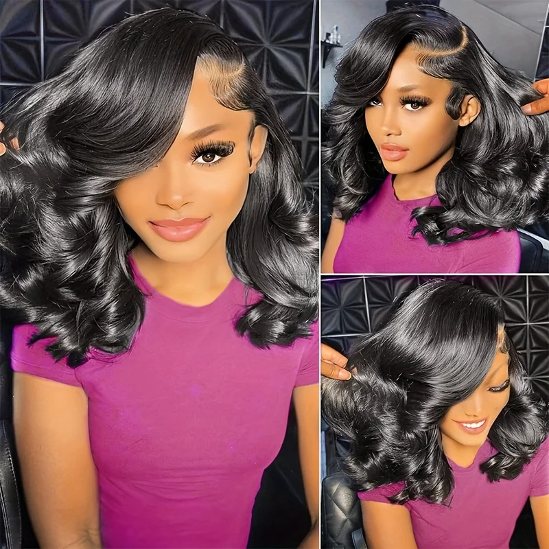 

Объемная волна Боб Парик Человеческие волосы 13x4 HD Парики фронта шнурка Человеческие волосы Предварительно выщипанные 200% Плотность Бесклеевой парик Боб Парики для чернокожих женщин