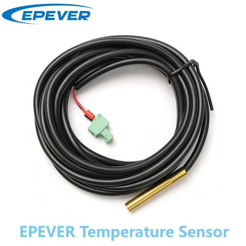 EPEVER Temperature Sensor Cable Fit for MPPT Solar Charge Controller with 3.81/2P Connector RTS300R47K3.81A