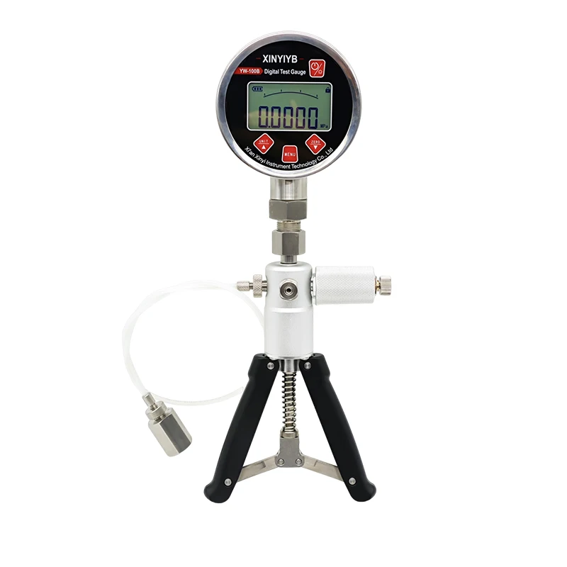 

Portable Pneumatic Hand Calibration Pump 6Mpa Stainless Steel Air Pressure Gauge Calibrator