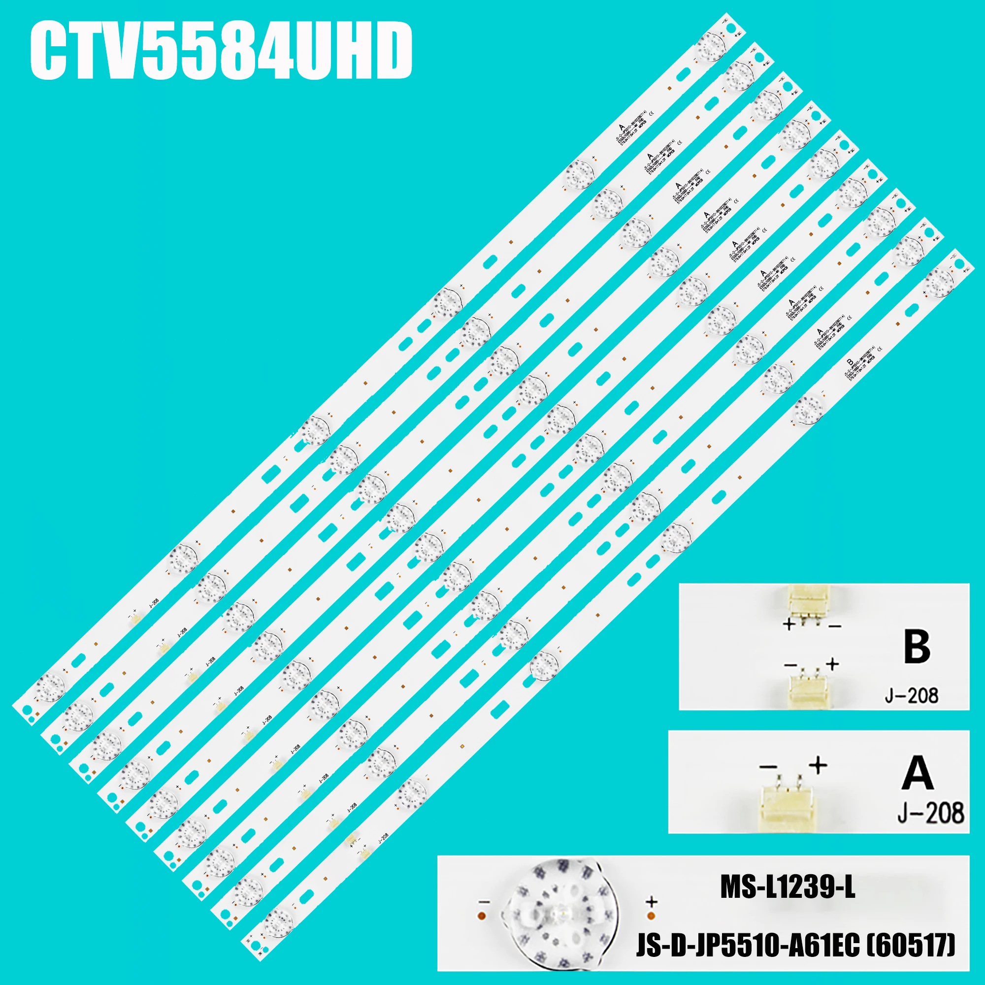 LED BackLight Strip For CTV550T CTV550TS CURVED CTV5584UHD CTV554 UHD TS CURVED CTV5584-UHD-SMART-CURVED DU55100055JP LT-55N776