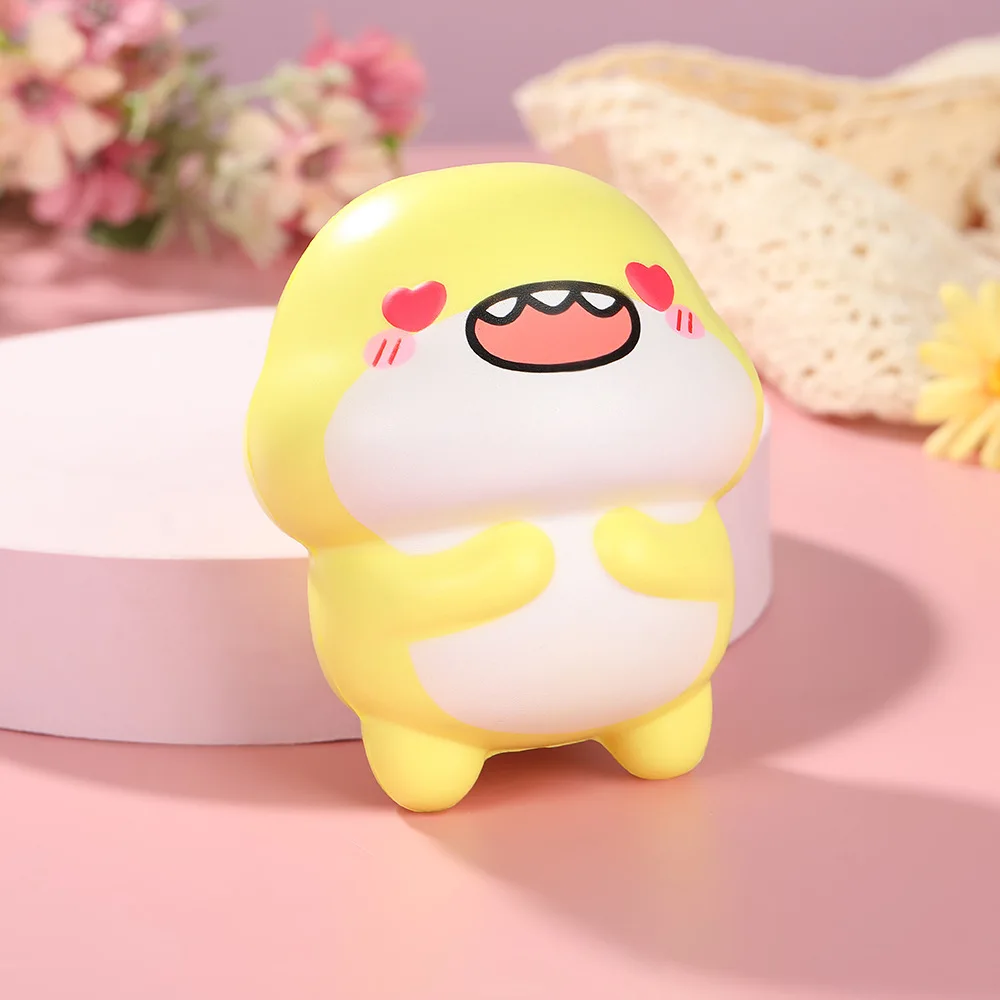 Kreatywna lalka Happy Fat Shark PU Slow Rebound Stress Relieving Toy Funny Slow Rising Squeeze Sensory Fidget For Toy Kids Adult