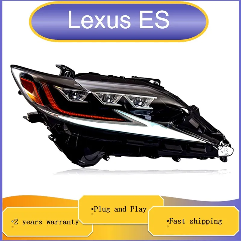 Car Accessories for Lexus ES250 Headlight 2013-2017 ES300 Head Light ES ES200 ES350 DRL Turn Signal Low High Beam Projector Lens