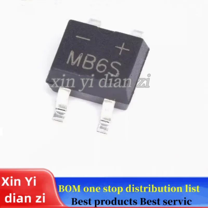 100pcs/lot MB6S rectifier SOP-4 ic chips in stock