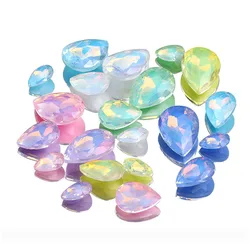 7x10/10x14/13x18mm Teardrop Mocha opal pointback rhinestones Crystal Jewelry Accessories for Crafting And Design