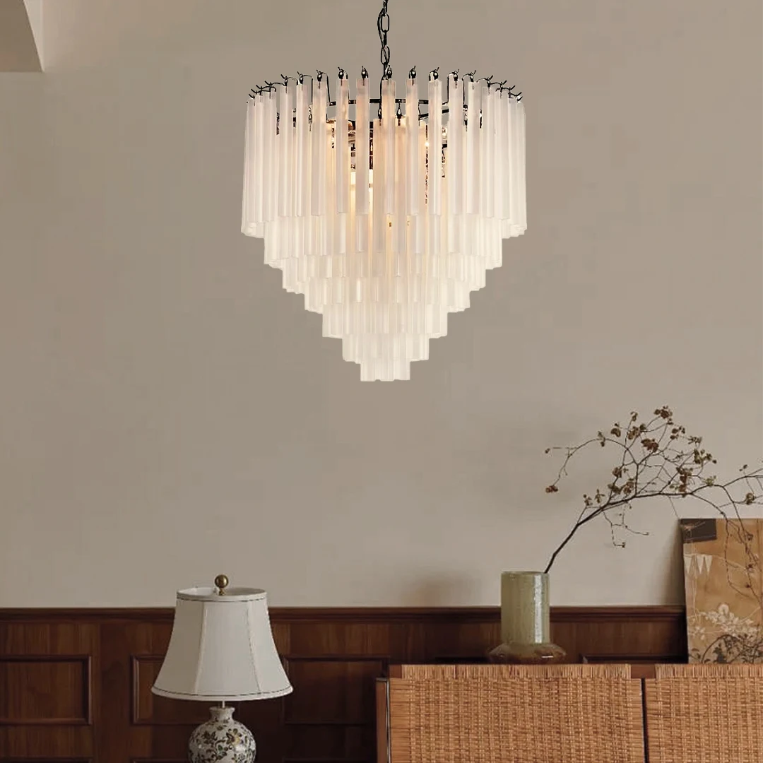 

Подвесной светильник в стиле Mid-Century Modern - винтажная потолочная лампа из матового стекла для декора столовой, гостиной и спальни ​