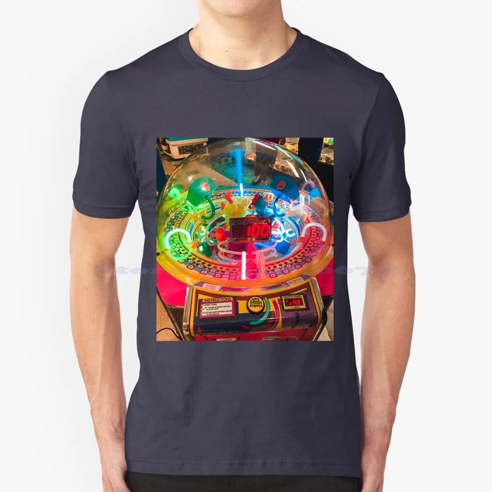 Arcade Game T Shirt 100% Cotton Tee Arcade Games Classic Arcade Iconic Retro Gamer Y2K Neon 90S Kid Fun Summer Gamer Girl