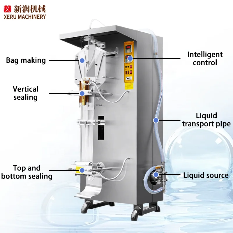 500ml Water Sachet Machine Small Sachet Water Coil Printing Machine Sachet Water Machine Packaging