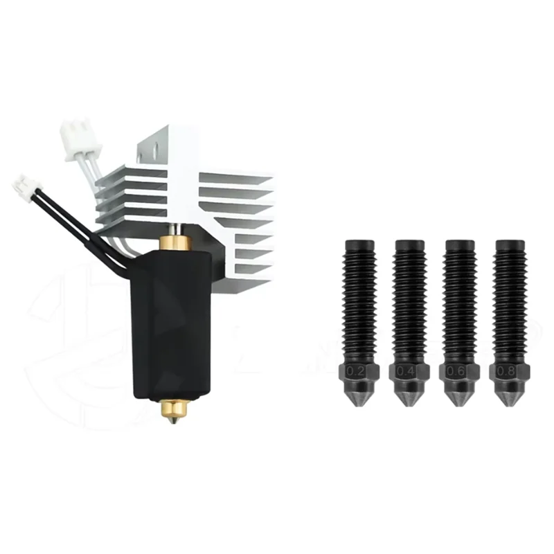 

AT93-для Elegoo Centauri Carbon Nozzle Hotend комплект экструдера с закаленной сталью для аксессуаров для 3D-принтеров