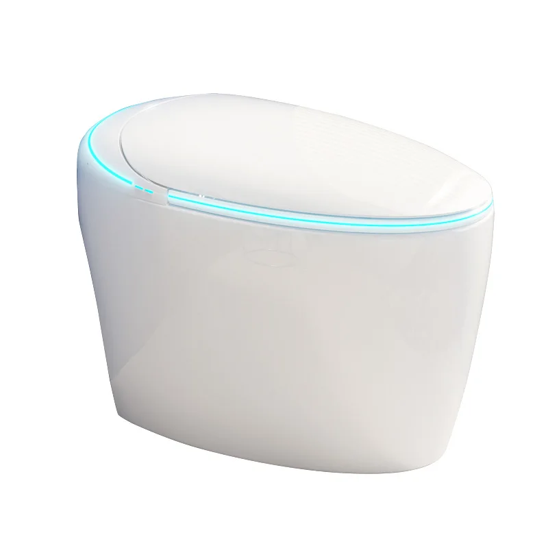 

High-end household cloud egg smart toilet toilet fully automatic flip cover household no water pressure limit high-pressure