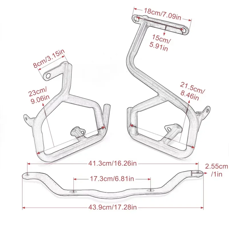 For S1000XR S1000 XR S 1000 XR 2015 2016 2017 2018 2019 Highway Crash Bars Engine Guard Bumper Stunt Cage Frame