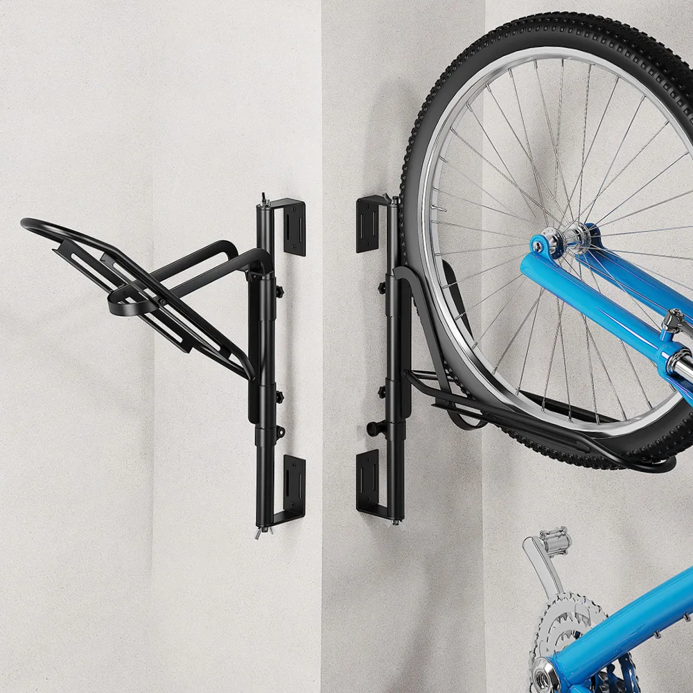 Adjustable integrated bicycle storage rack, independent bracket, suitable for multiple vehicle models, wall mounted frame