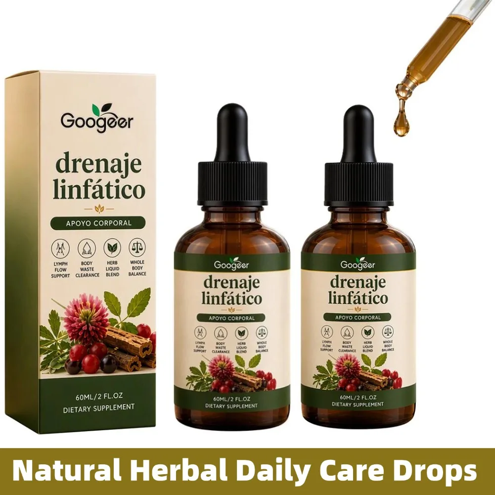 1-5Boxes Multi Plant Mixed Lymphatic Drainage Drops,For Improve Swelling,60ml Body Gentle Care Ampoule Supplement Daily Care