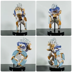 Hot 5 Buah / set Sosok Anime One Piece Luffy Nika Gear 5 Sosok Beraneka Bentuk Dewa Matahari Luffy Koleksi Boneka Model Pvc Hadiah Mainan 10 figur aksi metal gear penjualan terbaik - №