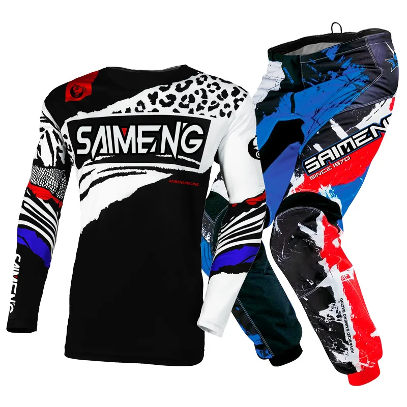 Enduro suit child Motocross Jersey Pant Kits mx mtb boy 4 5 6 7 8 9 10 11 12 year youth Off-road Motorcycle corss Racer Gear Set