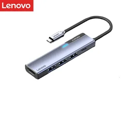 Splicer dokujący Lenovo typu C konwerter USB HDMI do dokowania 4K ekran projekcyjny dostępny dla telefonów Apple Macbook/lpad Tablet