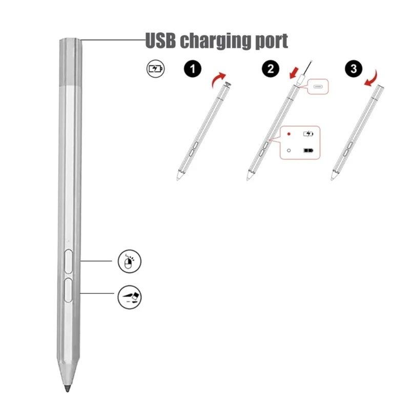 Intuitives Stylus Pen for Pen 2(2023) Tab P11/P12 Laptop Capacitive Pen Screen Two Side Buttons for Efficiency DropShipping